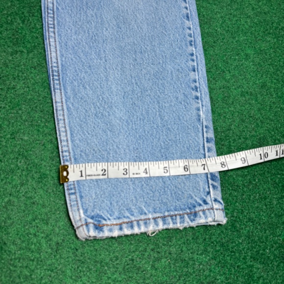 Vintage 90s Levi’s 550 Relaxed Fit Baggy Orange Tab Distressed Jeans - Picture 6 of 11